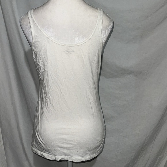 ruffly floral white Banana Republic tank top size small - Picture 2 of 4